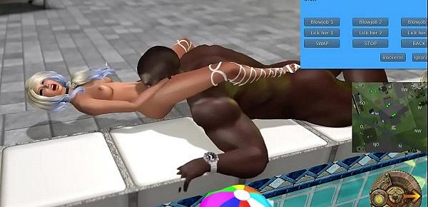  Fucking a hot white bitch at Second Life